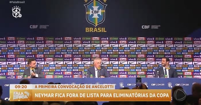 Carlo Ancelotti revela primeira convocação para seleção brasileira