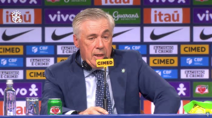O calendário de Ancelotti à frente da Seleção Brasileira até a Copa de 2026