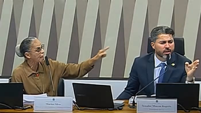 Marina Silva abandona audiência após discussão com senador