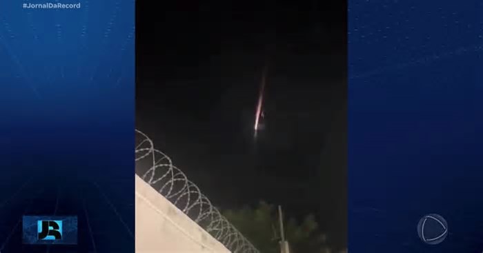 Fragmento de foguete americano gera espetáculo no céu brasileiro