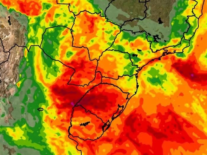 PREVISÃO DO TEMPO: RS terá chuva generalizada com risco de temporais com granizo e vento forte neste fim de semana