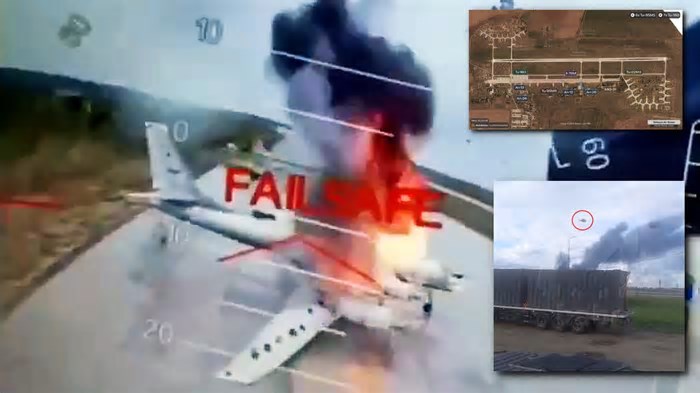 Vários bombardeiros estratégicos russos são destruídos em ataque de larga escala de drones ucranianos