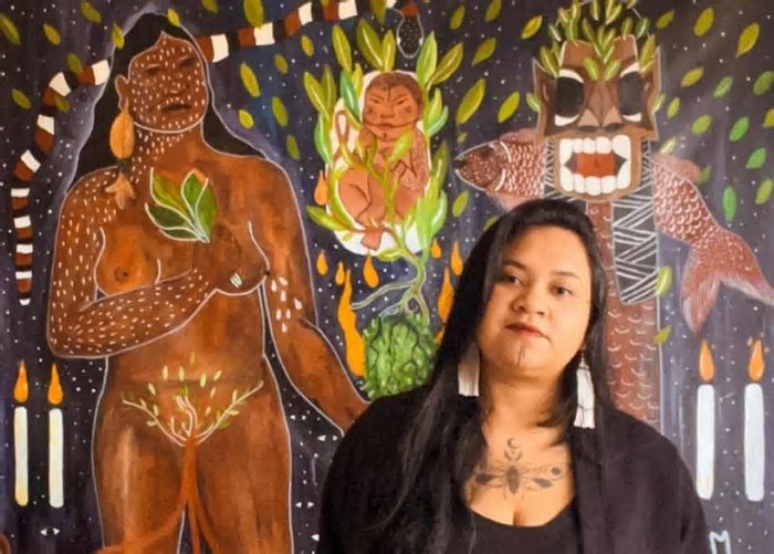 Maior empena de Salvador será pintada pela artista indígena Yacunã Tuxá