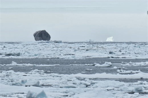 Conto de pescador? Homem registra foto rara de iceberg preto no Canadá