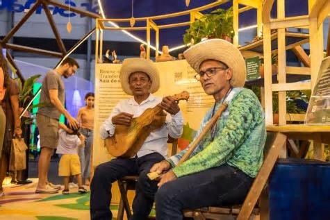 Experiências com a natureza atrai visitantes para o estande do Sesc Pantanal