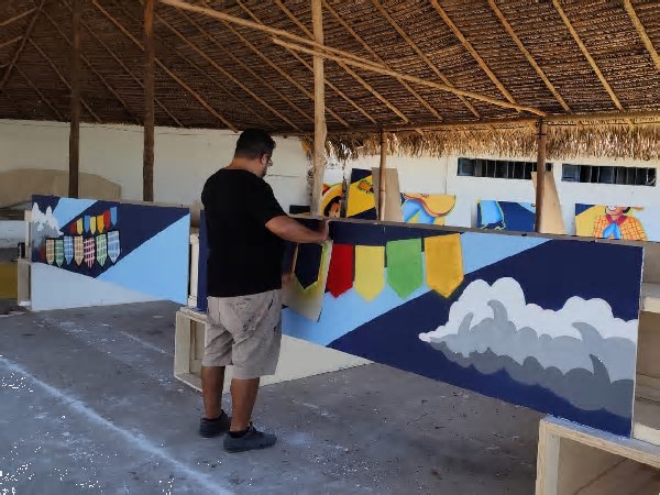 Preparativos para Juaforró movimentam artistas e trabalhadores locais