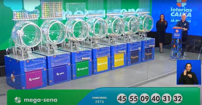 Mega-Sena, concurso 2.876: prêmio acumula e vai a R$ 110 milhões