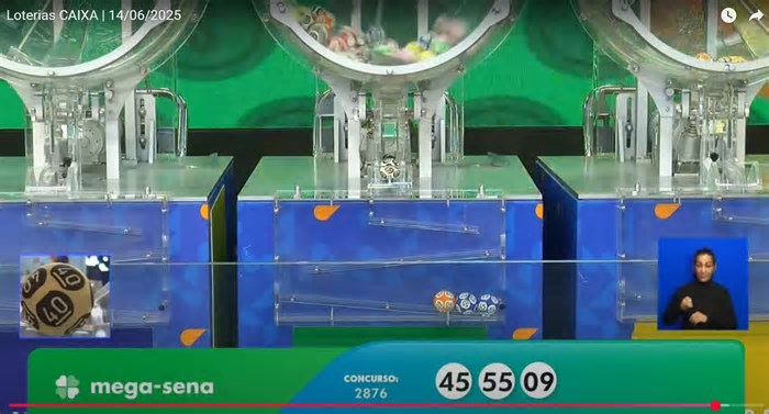 Ninguém acerta as seis dezenas da Mega-Sena 2876, e prêmio vai a R$ 110 milhões; veja números sorteados