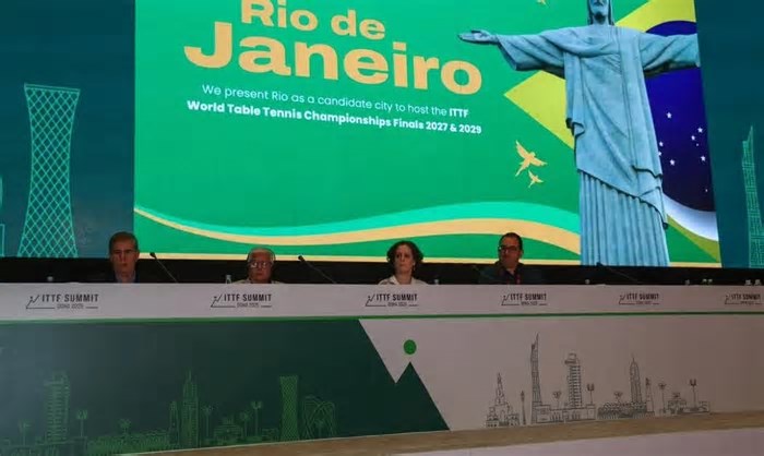 Rio de Janeiro será a sede do Mundial de Tênis de Mesa em 2029