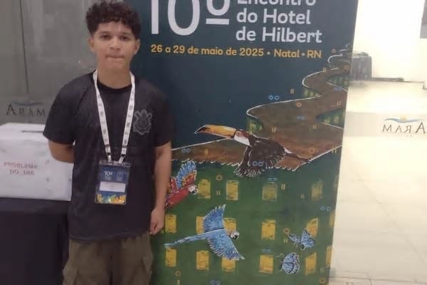 Aluno da rede pública de São Miguel dos Campos participou de Encontro com medalhistas da Olimpíada Brasileira de Matemática