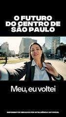 Tarcísio de Freitas publica vídeo usando inteligência artificial para mostrar futuro do Centro de SP