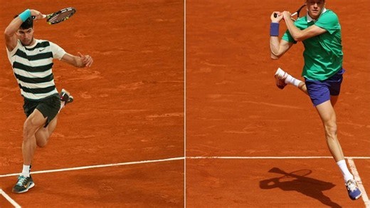 Alcaraz e Sinner decidem Roland Garros; acompanhe