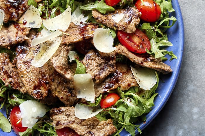 This steak salad is a trattoria staple and the perfect summer lunch