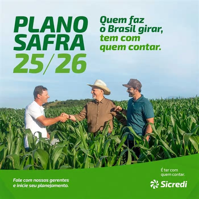 Plano Safra 2025/2026: Sicredi prevê liberação de R$ 22 bilhões para produtores rurais do Paraná, São Paulo e Rio de Janeiro