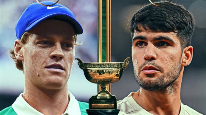 Sinner e Alcaraz na final de Roland Garros; onde assistir e horário
