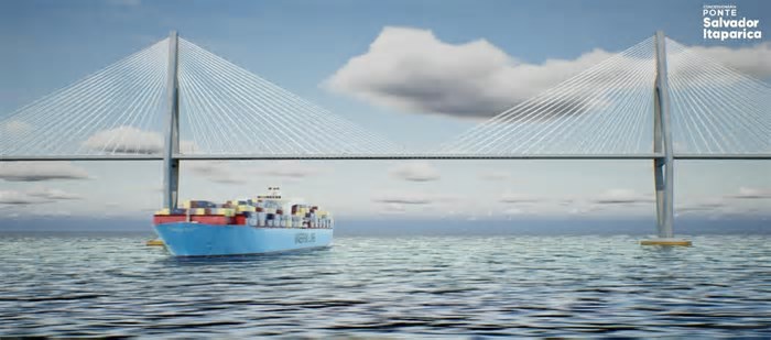 Imagens em 3D mostram projeto da Ponte Salvador-Itaparica e novos acessos viários na capital e em Vera Cruz