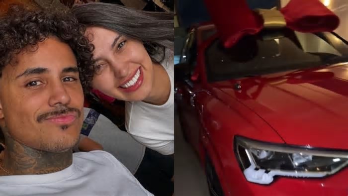 MC Livinho presenteia a mulher com um carro de luxo no Dia dos Namorados