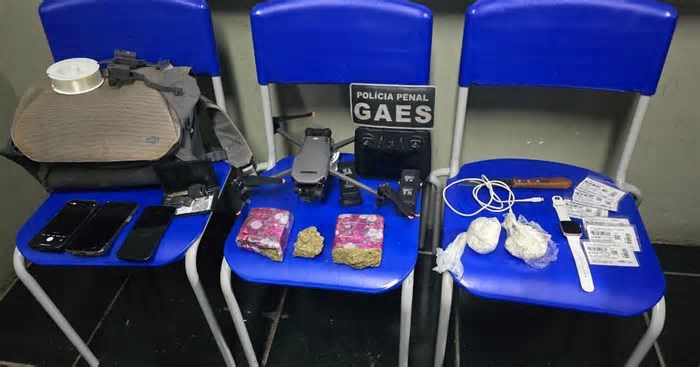 Polícia Penal usa novo sistema antidrone e prende três pessoas em Charqueadas
