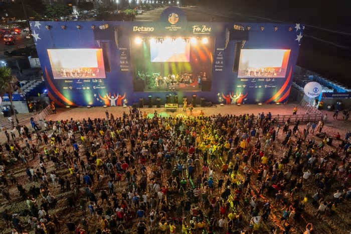Arena na Praia de Copacabana exibirá jogos do Mundial de Clubes em telões