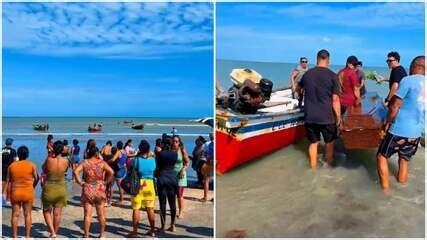 Filho organiza cortejo no mar para homenagear pai pescador em Jericoacoara: 'Último agradecimento'