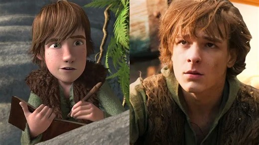 Como Treinar o seu Dragão: Compare a aparência dos personagens do live-action com os da animação
