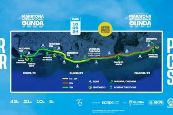3ª Maratona Internacional de Olinda deve receber mais de 3,5 mil atletas