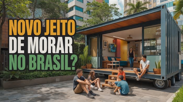 À lá EUA? Brasileiros abandonam casas de concreto e se rendem à casa contêiner que custa menos de R$ 130 mil