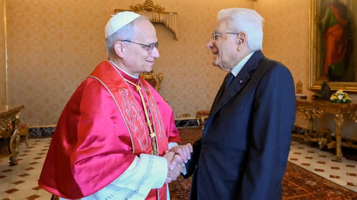 Presidente da Itália realiza primeira visita oficial ao Papa Leão XIV
