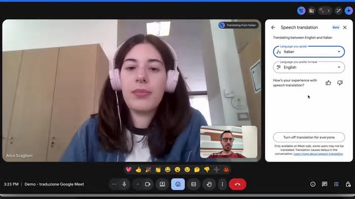 Abbiamo provato la traduzione vocale di Google Meet: come funziona e quando arriverà in Italia