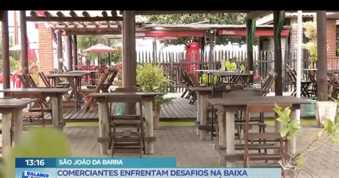 Comerciantes de São João da Barra (RJ) enfrentam desafios na baixa temporada