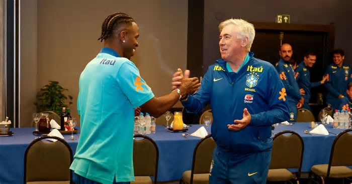 Sob comando de Ancelotti, Brasil inicia preparação para as Eliminatórias nesta segunda-feira