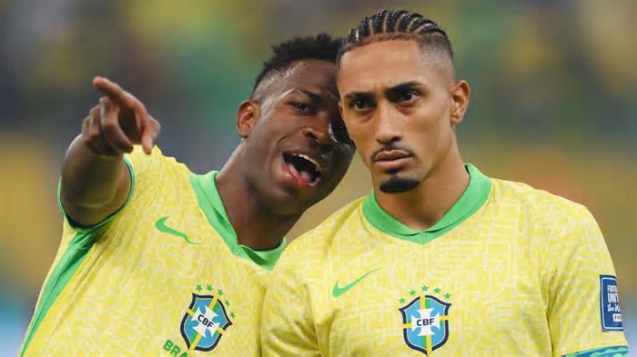 A provável escalação do Brasil contra o Equador pelas Eliminatórias