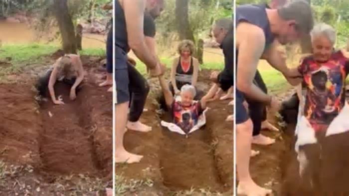 Simulação do próprio enterro: ritual sepulta pessoas vivas em retiro espiritual