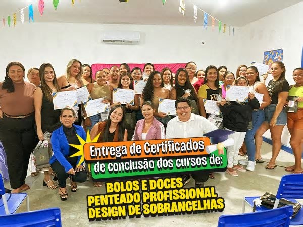 São José dos Ramos realiza entrega de certificados de cursos profissionalizantes