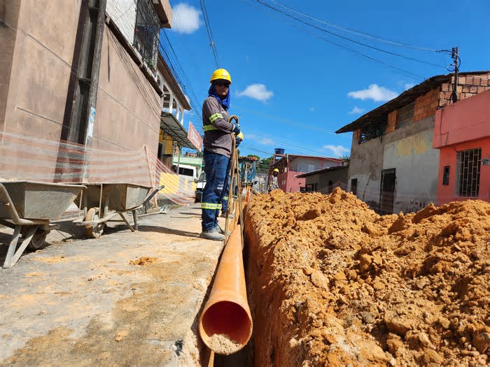Trata Bem Manaus: bairros de cinco zonas da cidade recebem frentes de obras de esgoto