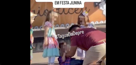 Pai invade palco em festa junina e agride criança de 4 anos em colégio do DF