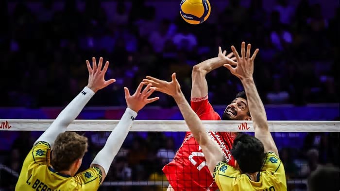 Nova Seleção masculina entrega bom jogo contra o Irã na VNL