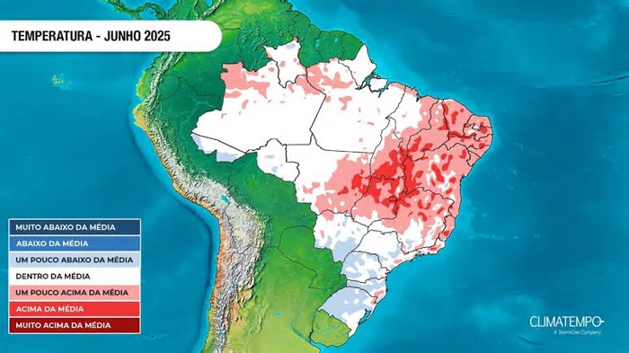 Climatempo: Previsão para junho de 2025 no Brasil