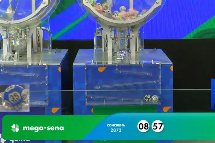 Ninguém acerta as seis dezenas da Mega-Sena 2872, e prêmio vai a R$ 51 milhões; veja números sorteados