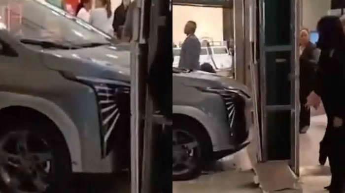 Criança bate carro elétrico de US$ 33 mil da GAC em loja de joias dentro de shopping no Brasil