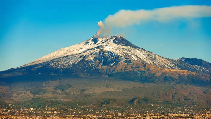 Erupção do vulcão Etna