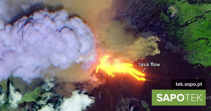 Monte Etna: Imagens de satélite mostram a erupção do vulcão que cuspiu cinzas a 6,5 km de altura