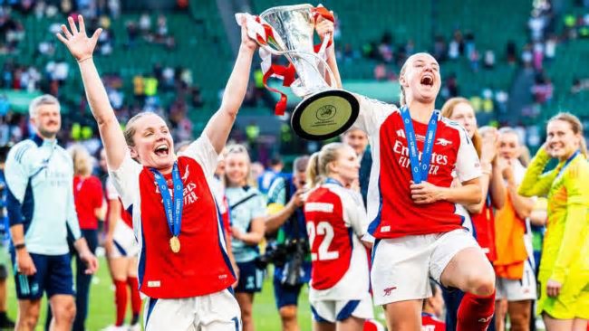Arsenal jogará na primeira Copa dos Campeões Feminina da FIFA em 2026