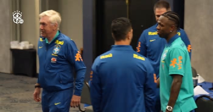 Seleção começa a se apresentar e tem primeiro contato com Ancelotti
