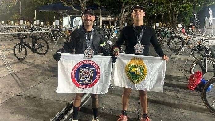 Irmãos militares de Londrina concluem prova do 'Ironman' Brasil juntos