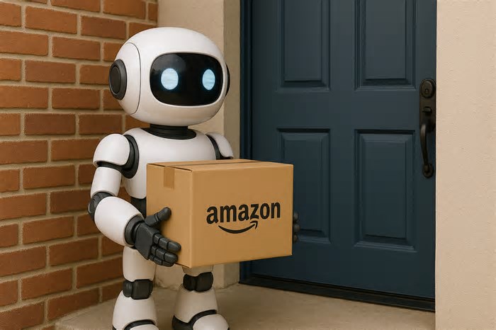 Amazon está treinando robôs para que trabalhem como entregadores