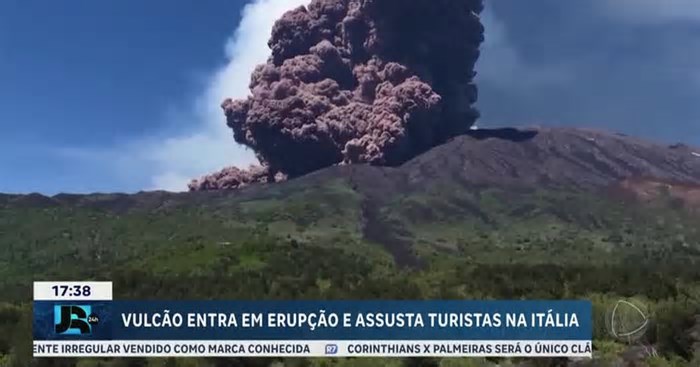 Vulcão Etna entra em erupção na Sicília