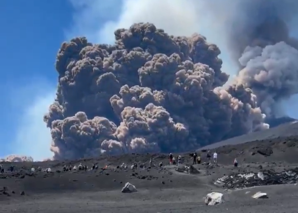 Vulcão Etna Por Reprodução/X