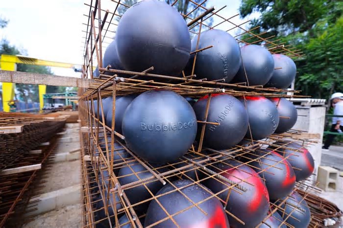 BubbleDeck: Construção com esferas sustentáveis é usada pela 1ª vez no Ceará