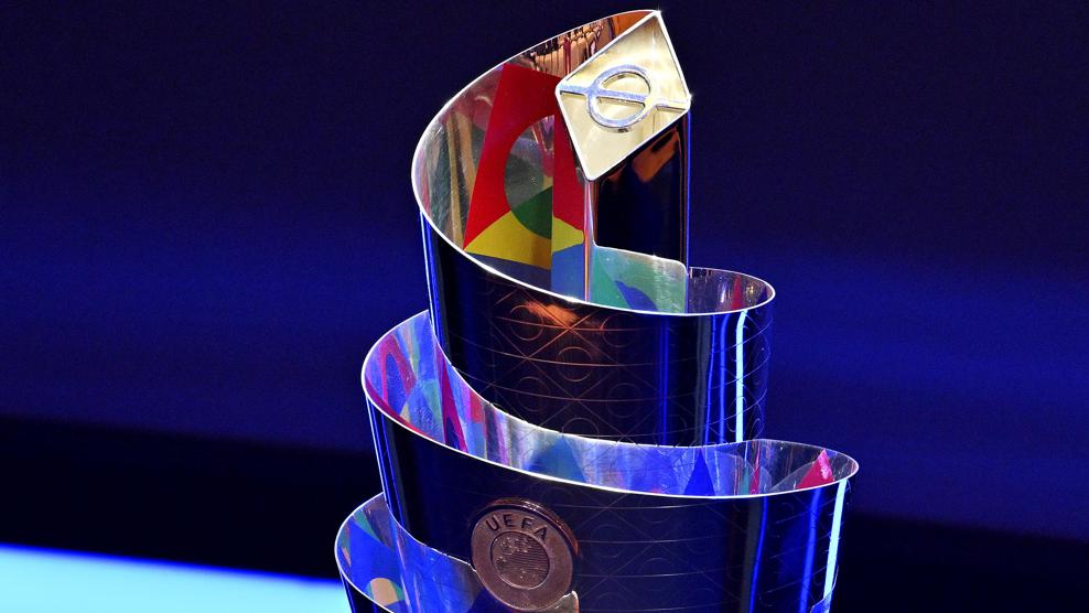 O troféu da UEFA Nations League Por UEFA via Getty Images